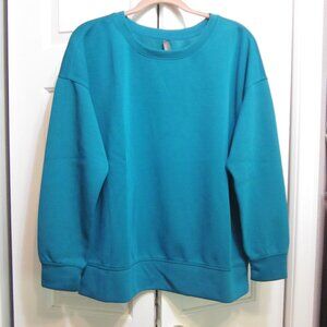 Mondetta Teal Sweatshirt Sz L
